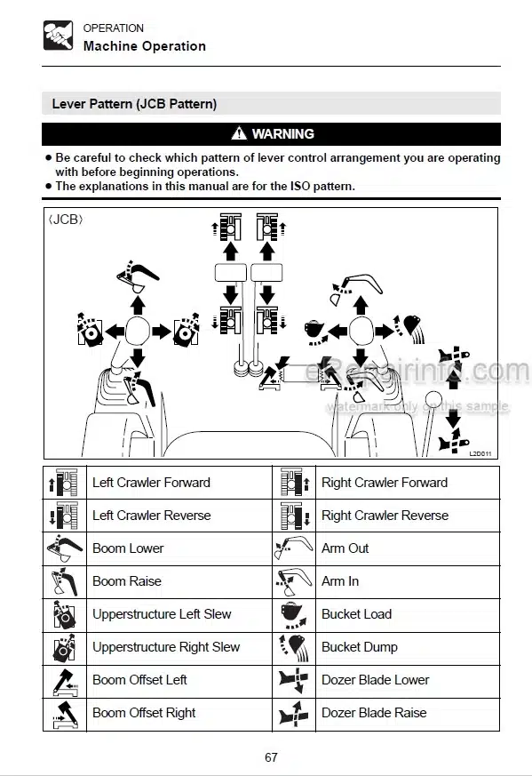 Photo 5 - Takeuchi TB28FR Operators Manual Compact Excavator 12820004-