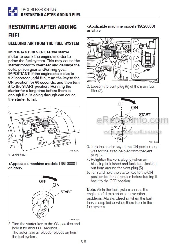 Photo 6 - Takeuchi TB295W Operators Manual Hydraulic Excavator 190100003-
