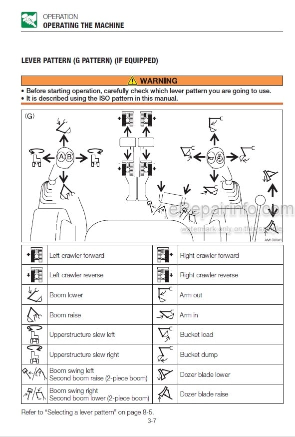 Photo 5 - Takeuchi TB290 Operators Manual Hydraulic Excavator 185100001- 190200001-