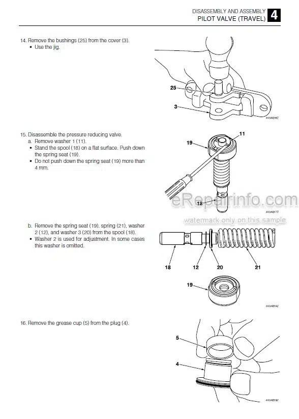 Photo 5 - Takeuchi TB290 Workshop Manual Hydraulic Excavator 190000001-