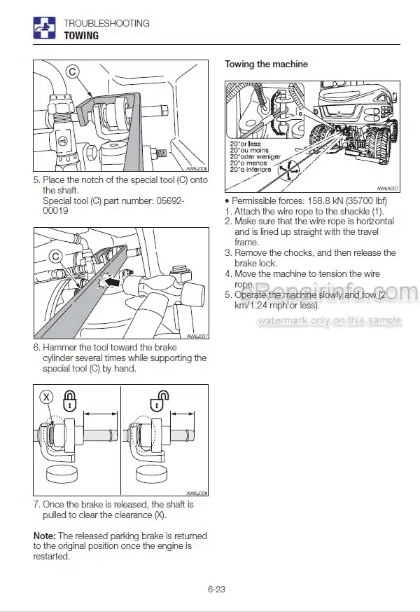 Photo 3 - Takeuchi TB295W Operators Manual Hydraulic Excavator 190100003-