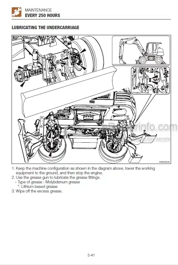 Photo 3 - Takeuchi TB295W Operators Manual Hydraulic Excavator 190100003-