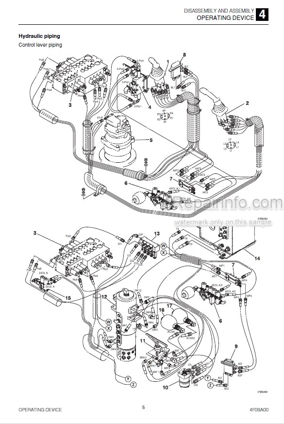 Photo 3 - Takeuchi TB295W Workshop Manual Hydraulic Excavator 190100003-