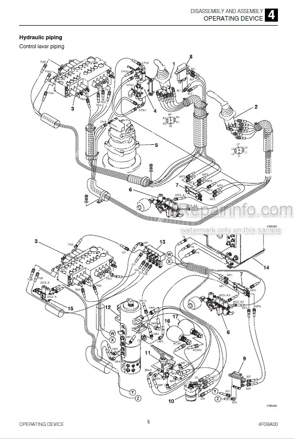 Photo 3 - Takeuchi TB295W Workshop Manual Hydraulic Excavator 190100003-