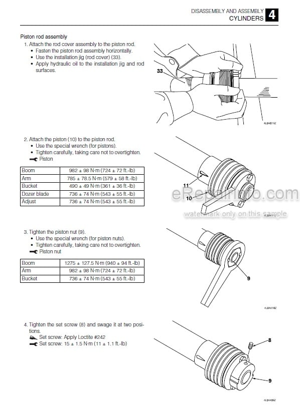 Photo 2 - Takeuchi TB295W Workshop Manual Hydraulic Excavator 190100003-