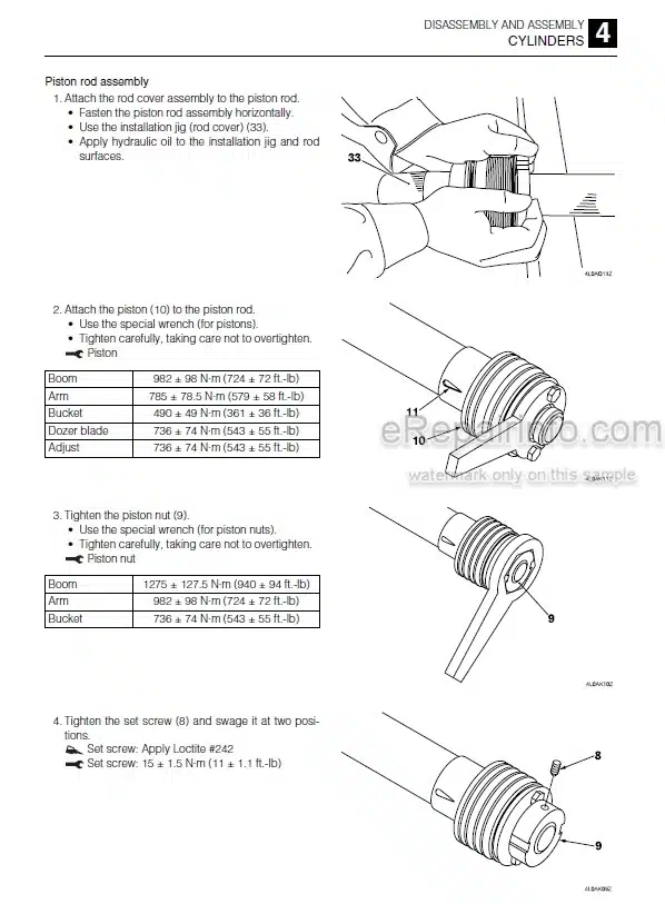 Photo 4 - Takeuchi TB295W Workshop Manual Hydraulic Excavator 190100003-