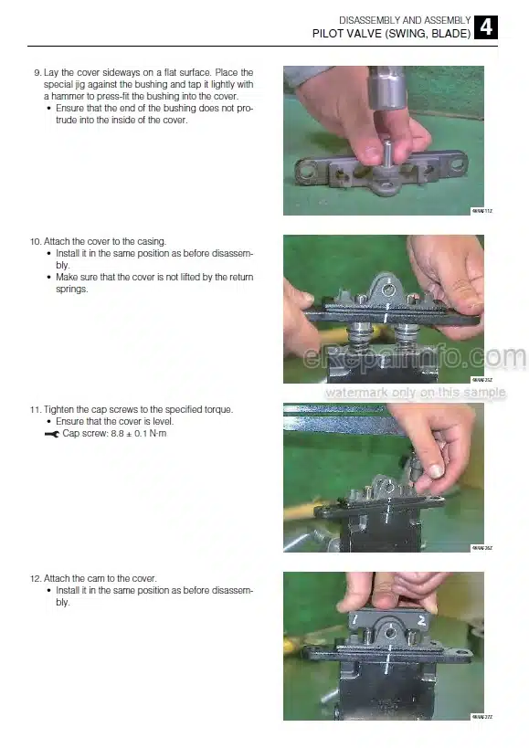 Photo 3 - Takeuchi TB295W Workshop Manual Hydraulic Excavator 190300003-