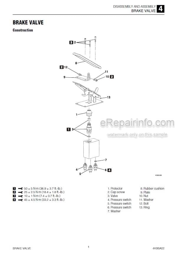Photo 6 - Takeuchi TB295W Workshop Manual Hydraulic Excavator 190300003-
