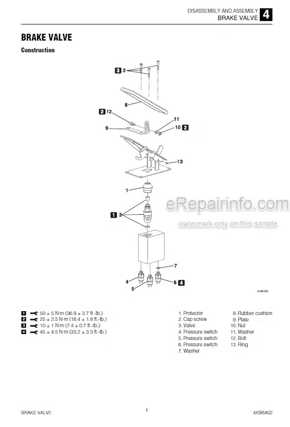 Photo 6 - Takeuchi TB295W Workshop Manual Hydraulic Excavator 190300003-