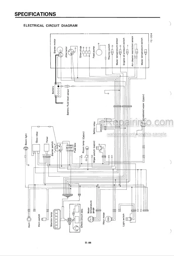 Photo 4 - Takeuchi TB30 Workshop Manual Compact Excavator