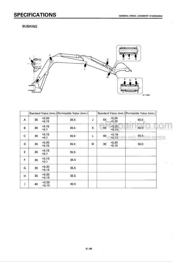 Photo 3 - Takeuchi TB30 Workshop Manual Compact Excavator