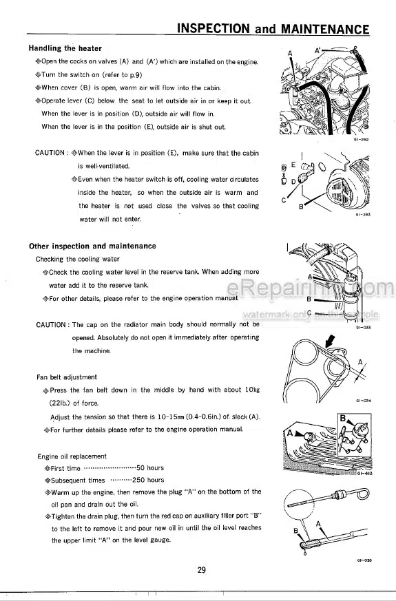 Photo 1 - Takeuchi TB36 Operators Manual Backhoe