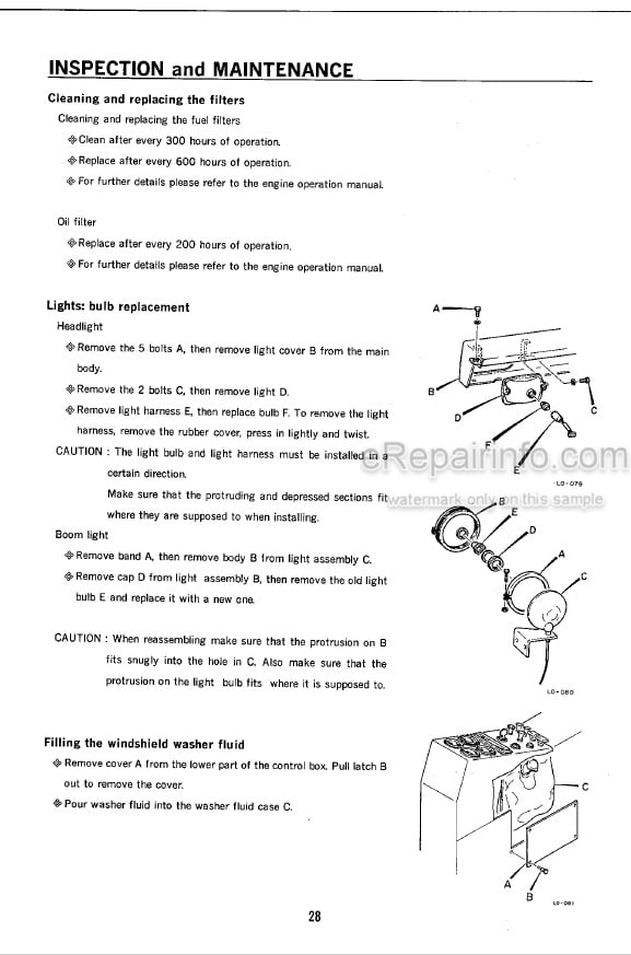 Photo 10 - Takeuchi TB45 Operators Manual Compact Excavator