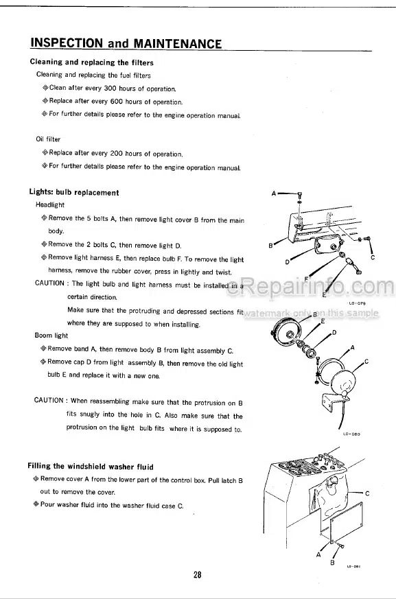 Photo 4 - Takeuchi TB45 Operators Manual Compact Excavator