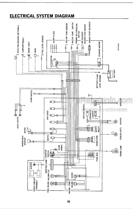 Photo 3 - Takeuchi TB45 Operators Manual Compact Excavator