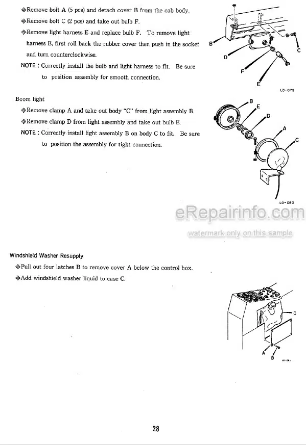 Photo 7 - Takeuchi TB53FR Operators Manual Compact Excavator 15810675-