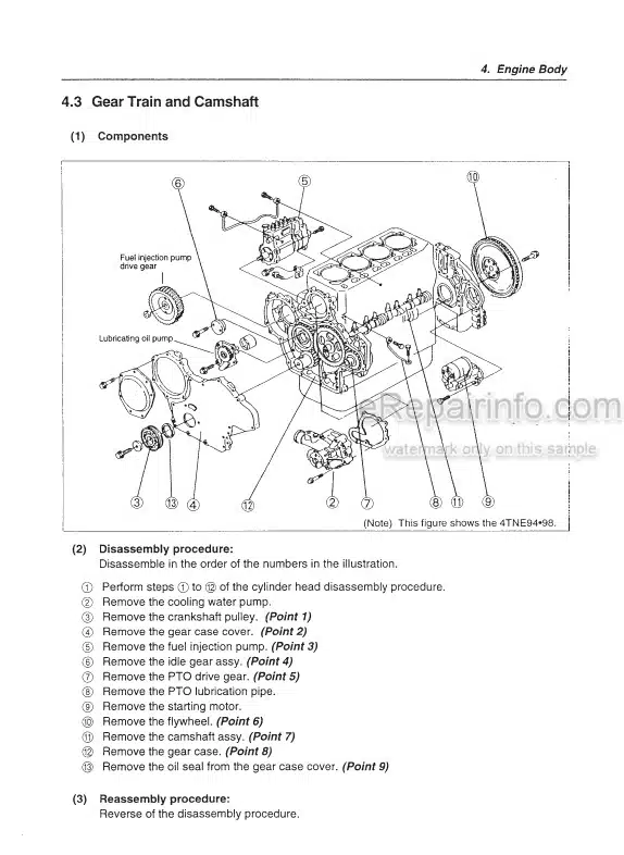 Photo 5 - Takeuchi TB80FR Workshop Manual Compact Excavator