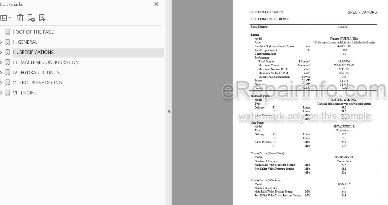 Photo 5 - Takeuchi TB80FR Workshop Manual Compact Excavator 17820001-