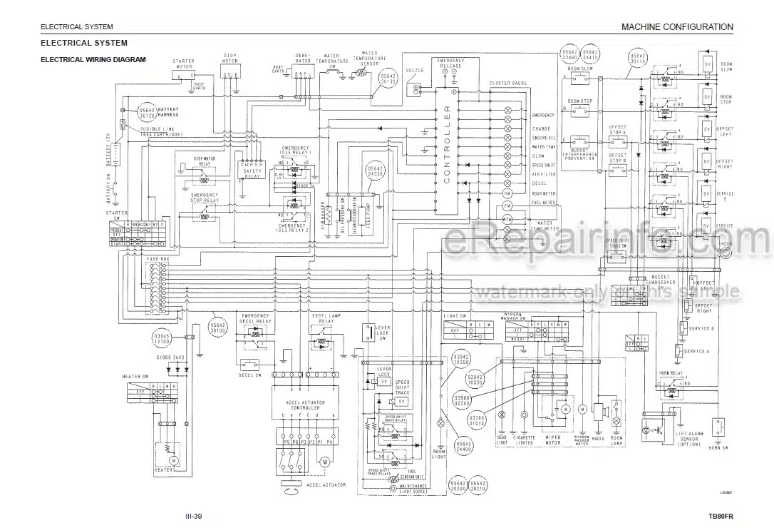 Photo 4 - Takeuchi TB80FR Workshop Manual Compact Excavator 17820001-