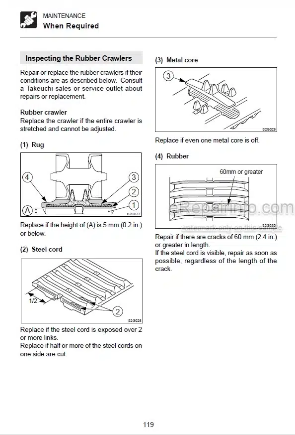 Photo 4 - Takeuchi TCR50 Operators Manual Dump Carrier 30500003-