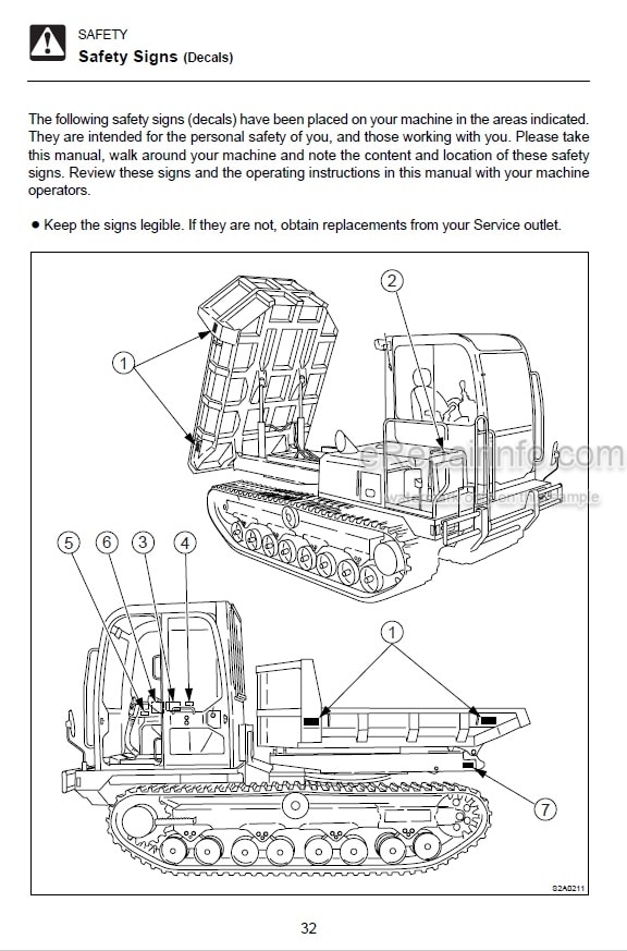 Photo 3 - Takeuchi TCR50 Operators Manual Dump Carrier 30500003-
