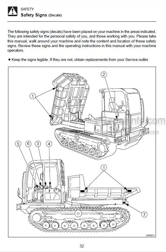 Photo 3 - Takeuchi TCR50 Operators Manual Dump Carrier 30500003-