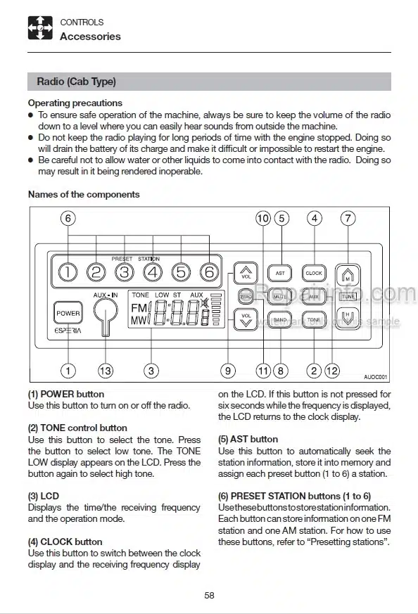 Photo 3 - Takeuchi TCR50 Operators Manual Dump Carrier 305200001-