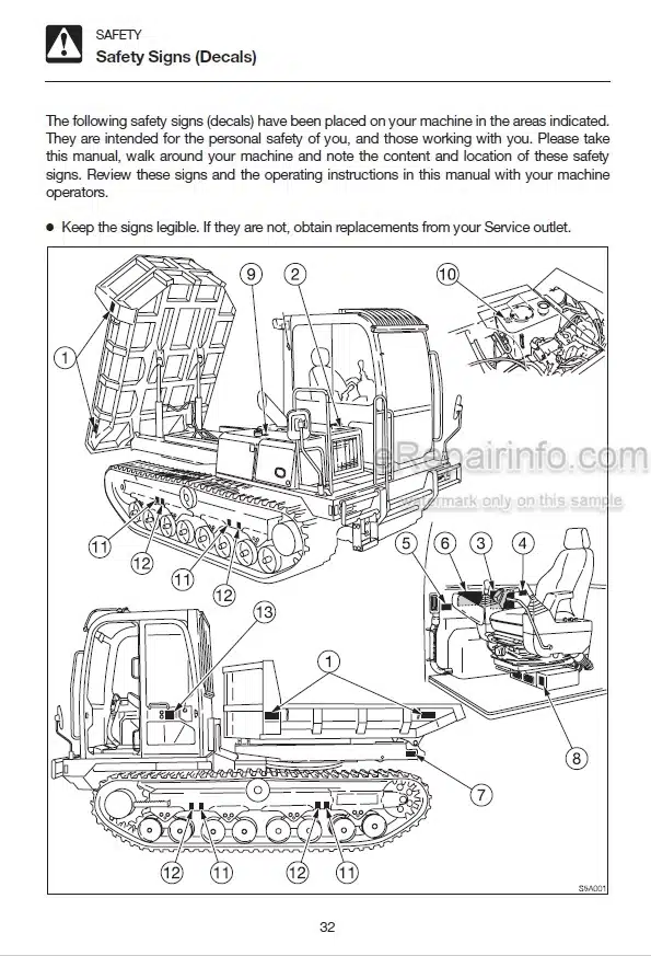 Photo 5 - Takeuchi TCR50 Operators Manual Dump Carrier 305200001-