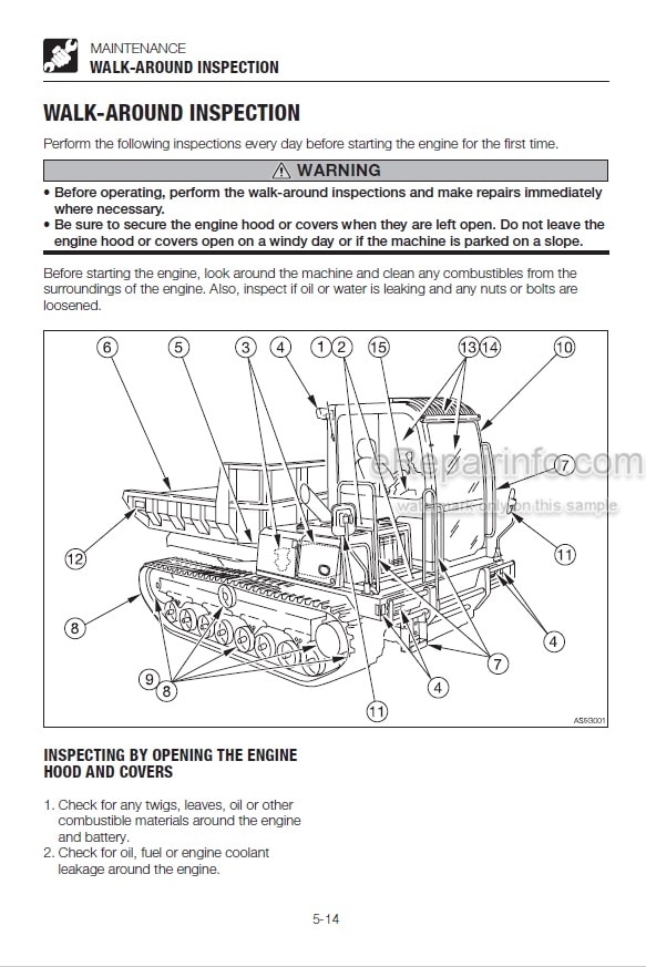 Photo 3 - Takeuchi TCR50 Operators Manual Dump Carrier 305200010-