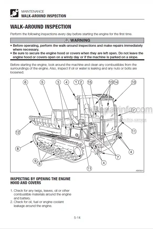 Photo 3 - Takeuchi TCR50 Operators Manual Dump Carrier 305200010-