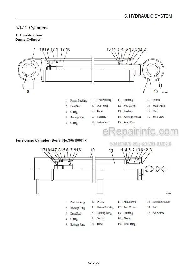 Photo 3 - Takeuchi TCR50 Workshop Manual Dump Carrier 30500003 - 30500038- 30510001 -