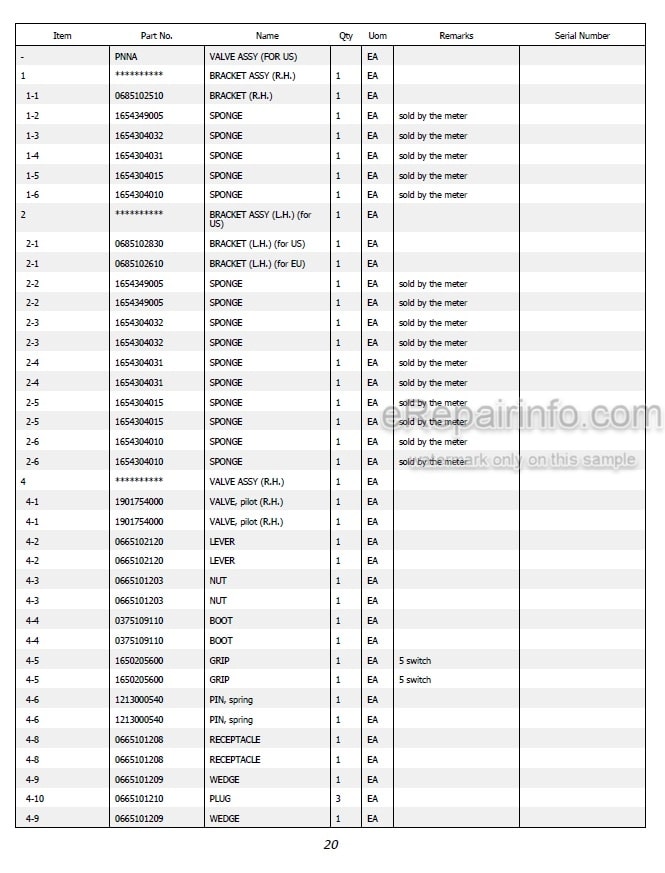 Photo 4 - Takeuchi TL10 Parts Manual Track Loader 201000002-