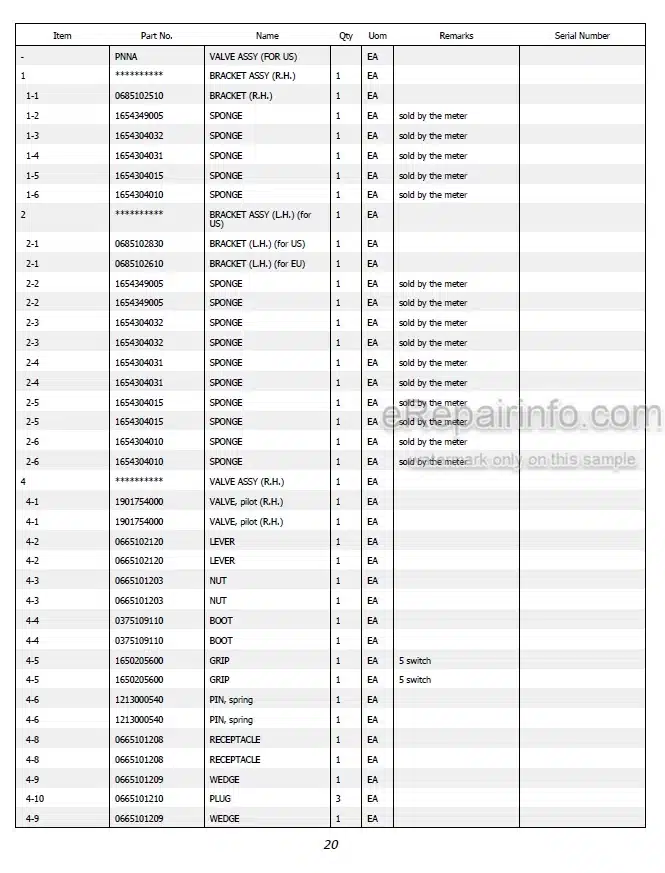 Photo 4 - Takeuchi TL10 Parts Manual Track Loader 201000002-