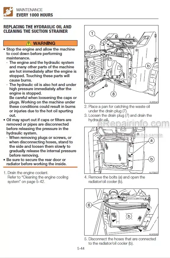 Photo 7 - Takeuchi TL8 TL10 TL12 Operators Manual Track Loader 200800002- 201000002- 201200003-