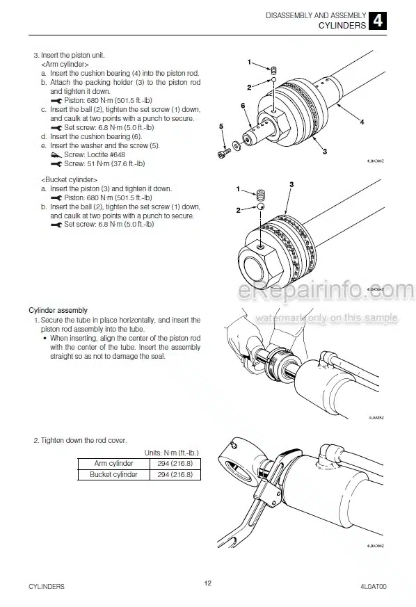 Photo 6 - Takeuchi TL10 Workshop Manual Track Loader 201000003-
