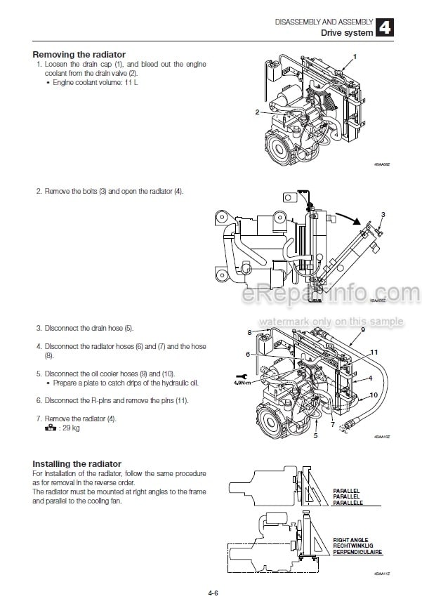 Photo 2 - Takeuchi TL120 Workshop Manual Crawler Loader 21200008-