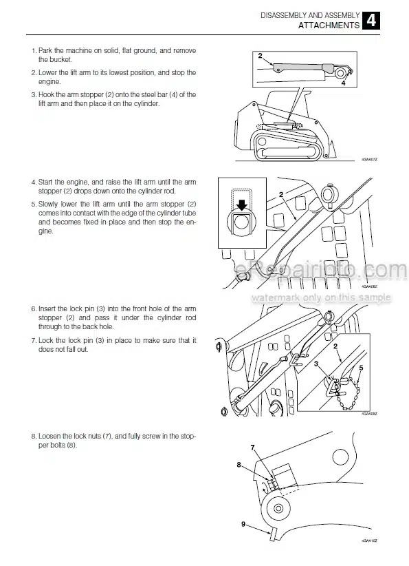 Photo 6 - Takeuchi TW50 TW60 Operation And Maintenance Manual Wheel Loader