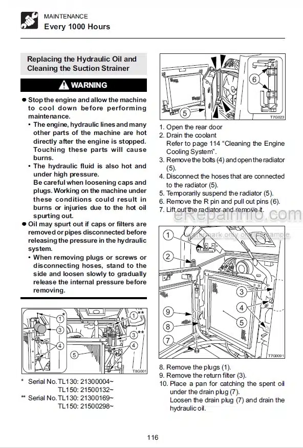 Photo 6 - Takeuchi TL220 TL230 TL240 TL250 Operators Manual Crawler Loader 222000001- 223000001- 224000001- 225000001-