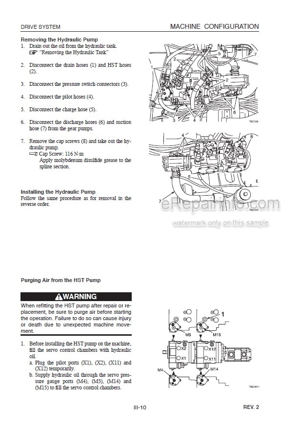 Photo 1 - Takeuchi TL130 Workshop Manual Crawler Loader 21300004-
