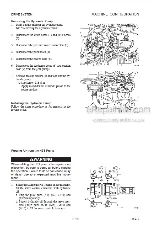 Photo 9 - Takeuchi TL130 Workshop Manual Crawler Loader 21300004-