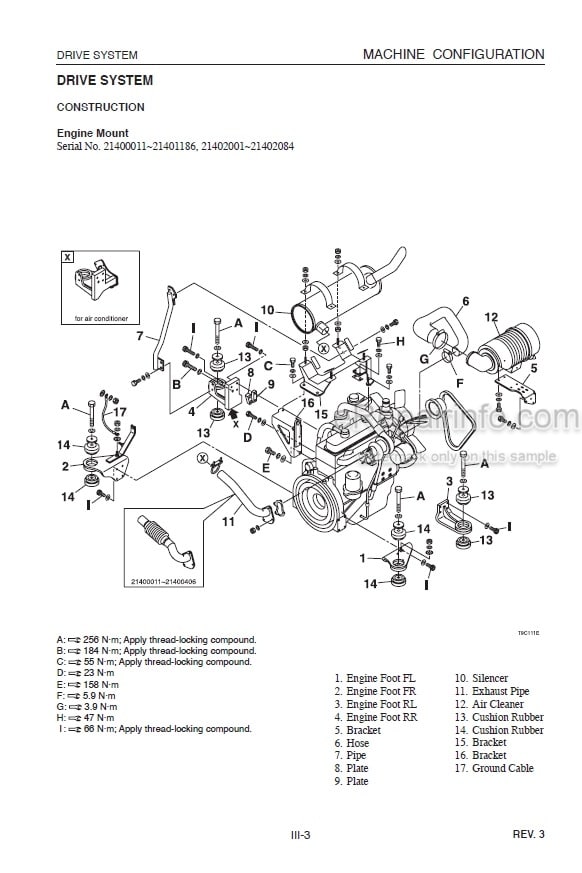 Photo 4 - Takeuchi TL140 Workshop Manual Crawler Loader 21400011-