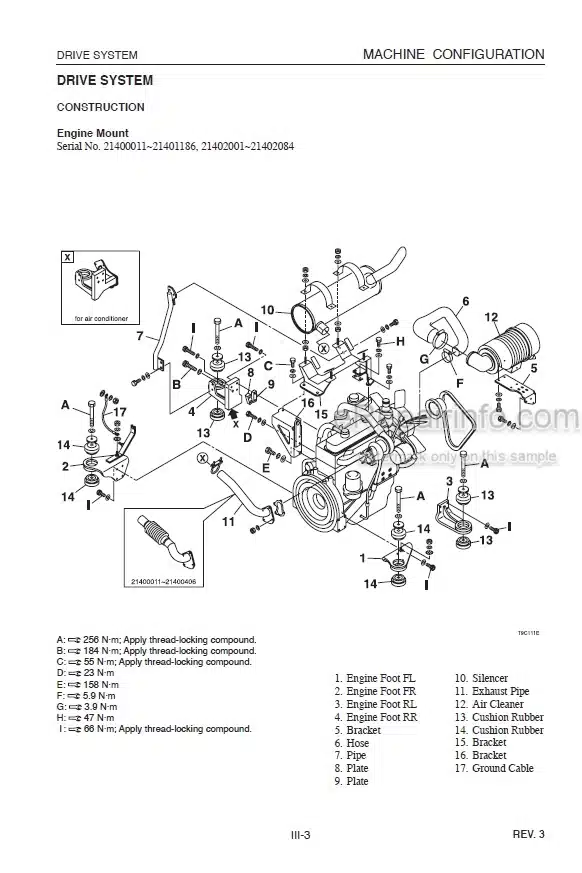 Photo 4 - Takeuchi TL140 Workshop Manual Crawler Loader 21400011-