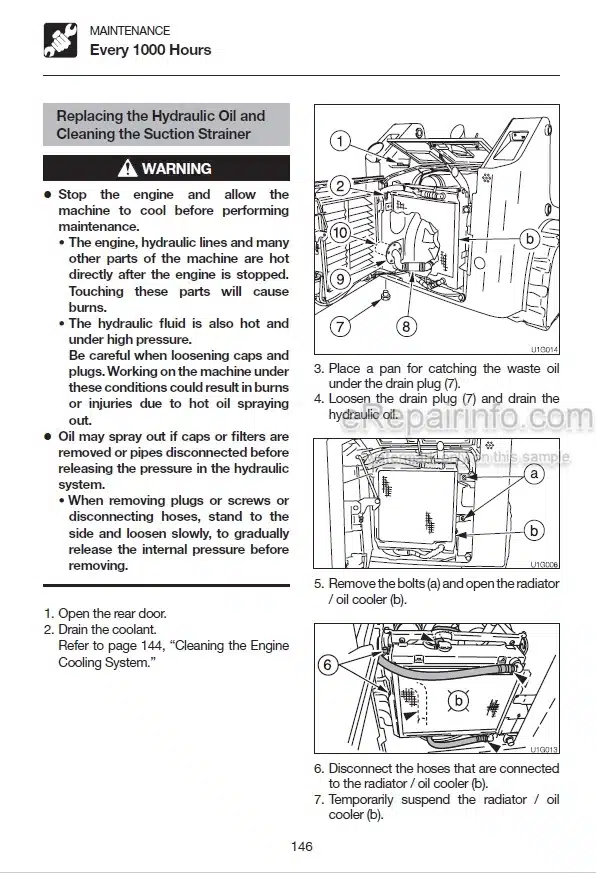 Photo 6 - Takeuchi TL220 TL230 TL240 TL250 Operators Manual Track Loader 222000062- 223000123- 224000081- 225000075-