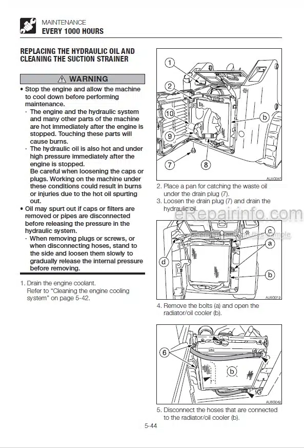 Photo 4 - Takeuchi TL230 Operators Manual Track Loader 223100002-