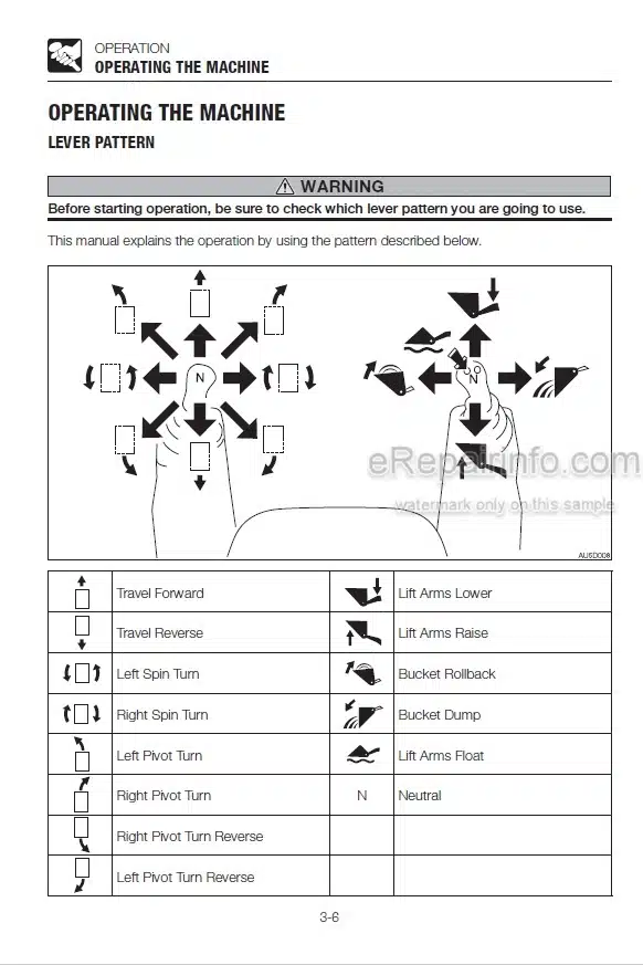 Photo 5 - Takeuchi TL230 Operators Manual Track Loader 223100002-