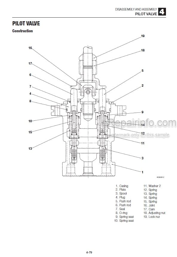 Photo 3 - Takeuchi TL230 Workshop Manual Track Loader 223000001-