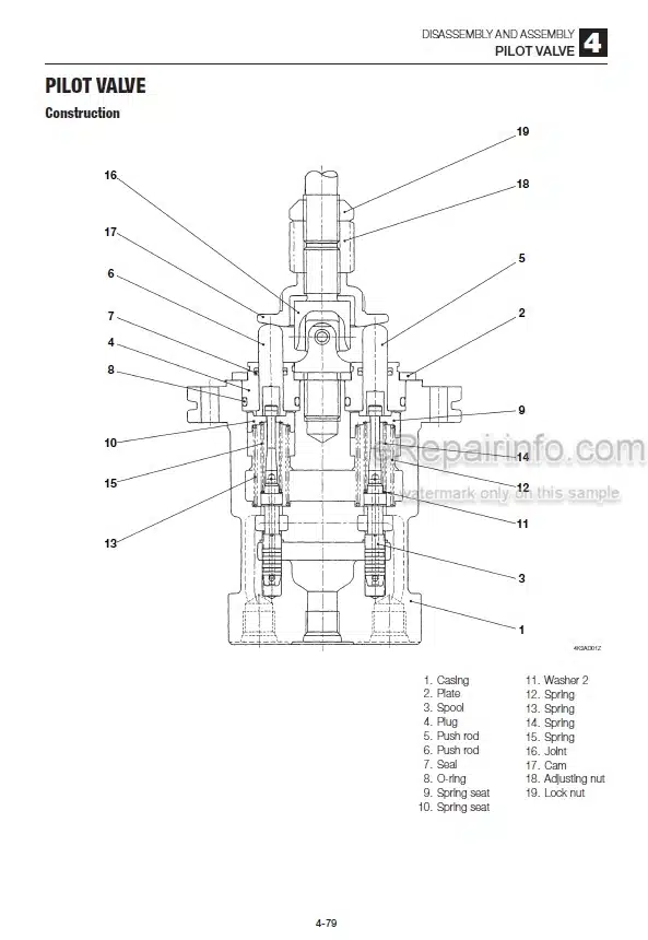 Photo 3 - Takeuchi TL230 Workshop Manual Track Loader 223000001-