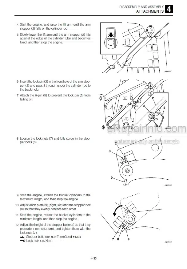 Photo 10 - Takeuchi TL230 Workshop Manual Track Loader 223100001-