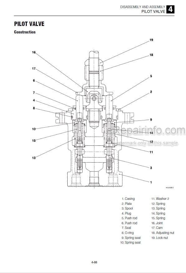 Photo 6 - Takeuchi TL230 Workshop Manual Track Loader 223100001-