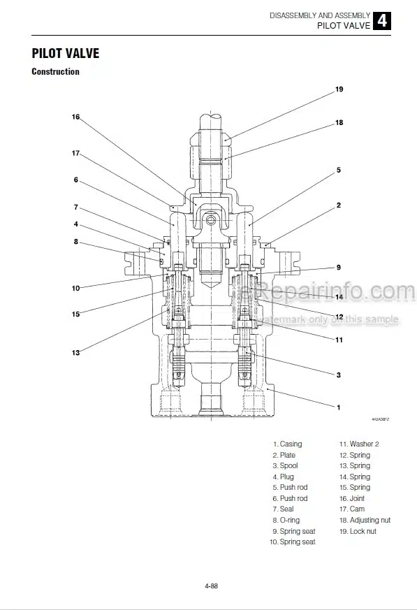 Photo 6 - Takeuchi TL230 Workshop Manual Track Loader 223100001-